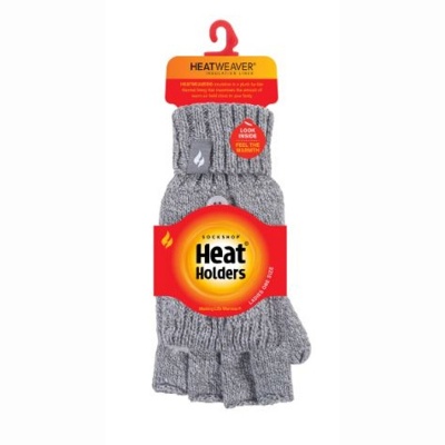 Heat Holders Ladies Light Grey Mittens | Health and Care